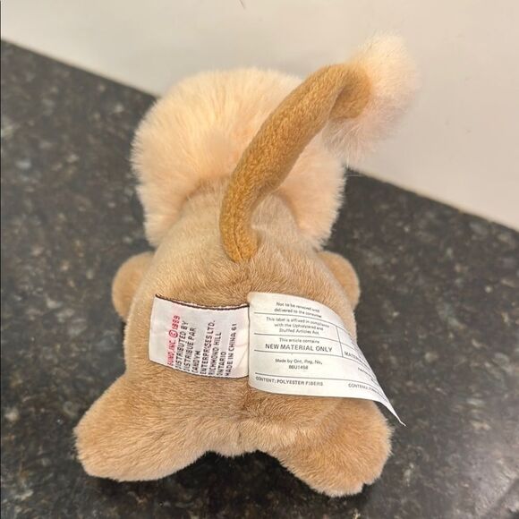 Vintage GUND Lion Brutus (8inch) Plush Toy Short Mane Light Brown - Picture 6 of 9